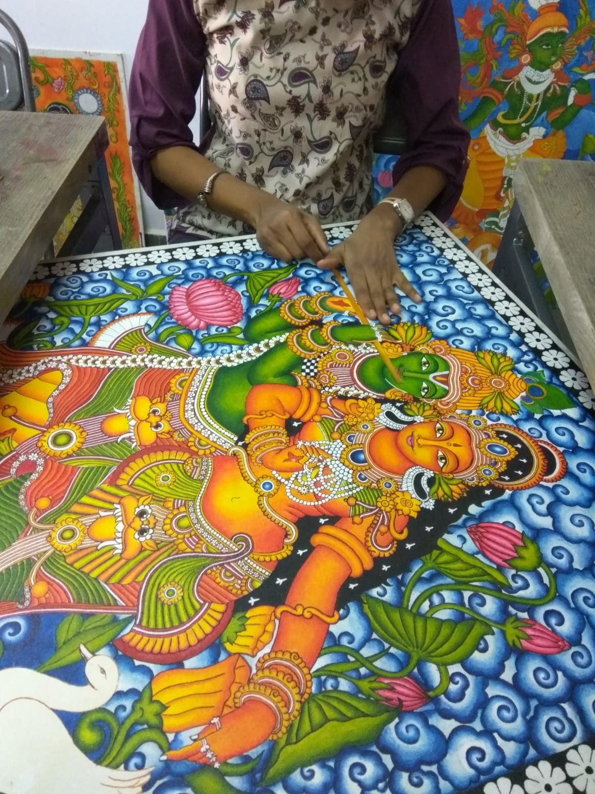 Traditional Kerala mural